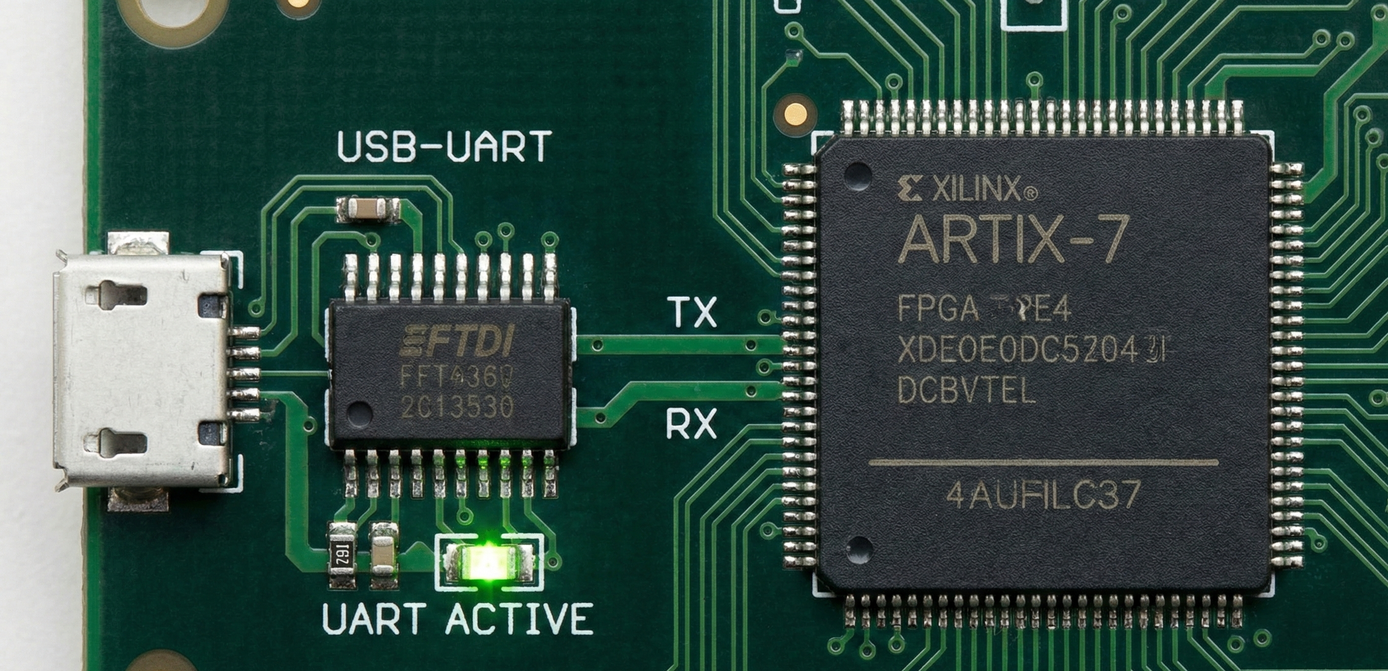 Serial UART Communication Interface (VHDL)